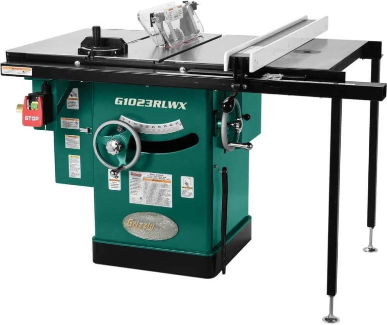 2. Grizzly G1023RLWX Cabinet Left-Tilting Table Saw_